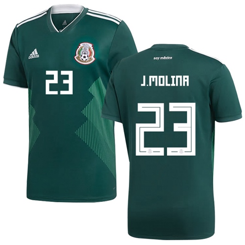 Mexico #23 J.Molina Green Home Soccer Country Jersey - Click Image to Close